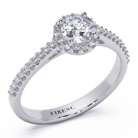 Engagement Ring AA456, White 1